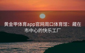 黄金甲体育app官网周口体育馆：藏在市中心的快乐工厂
