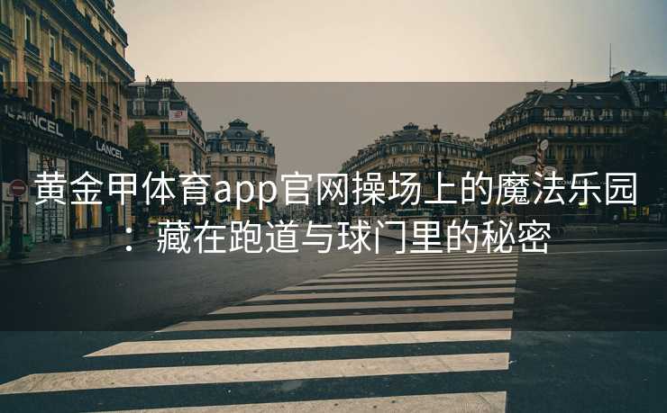 黄金甲体育app官网操场上的魔法乐园：藏在跑道与球门里的秘密