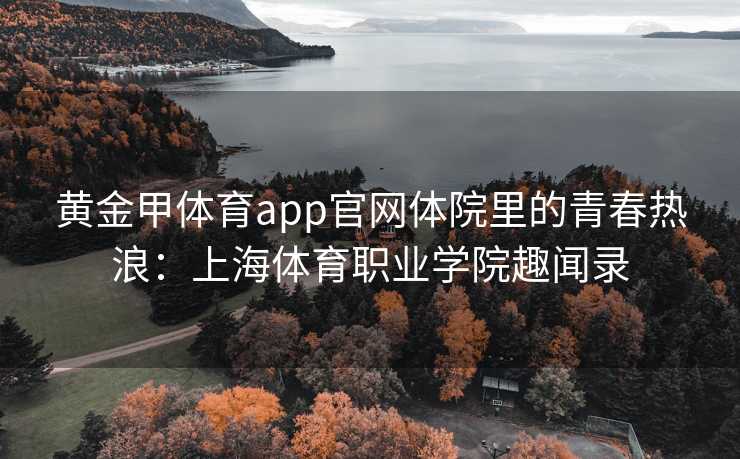 黄金甲体育app官网体院里的青春热浪：上海体育职业学院趣闻录