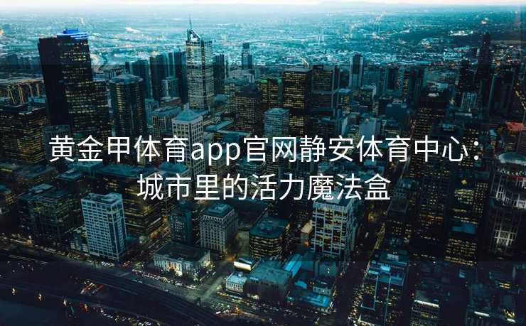 黄金甲体育app官网静安体育中心：城市里的活力魔法盒