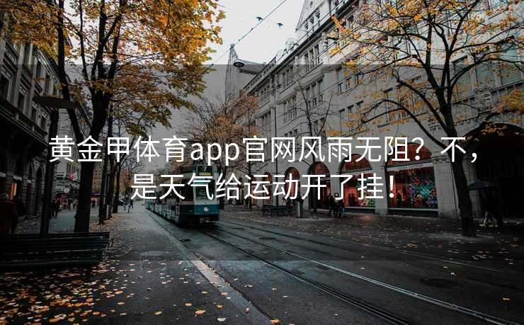 黄金甲体育app官网风雨无阻？不，是天气给运动开了挂！