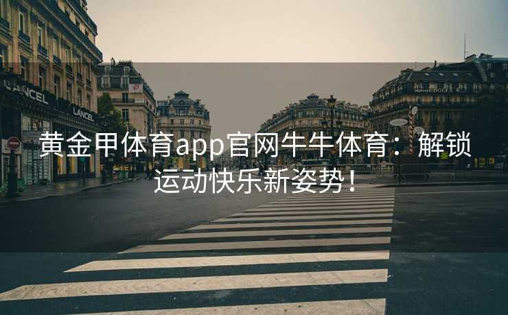 黄金甲体育app官网牛牛体育：解锁运动快乐新姿势！