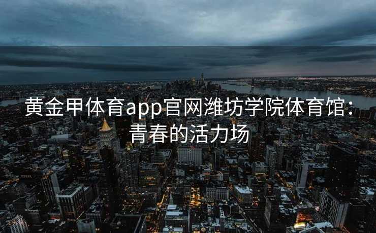 黄金甲体育app官网潍坊学院体育馆：青春的活力场