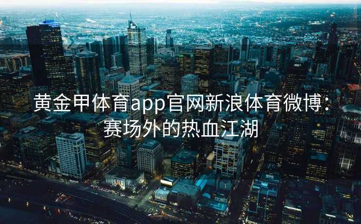 黄金甲体育app官网新浪体育微博：赛场外的热血江湖
