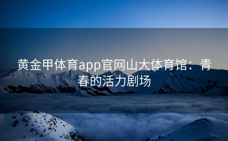 黄金甲体育app官网山大体育馆：青春的活力剧场