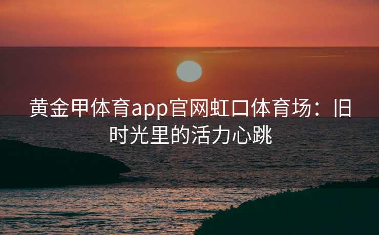 黄金甲体育app官网虹口体育场：旧时光里的活力心跳