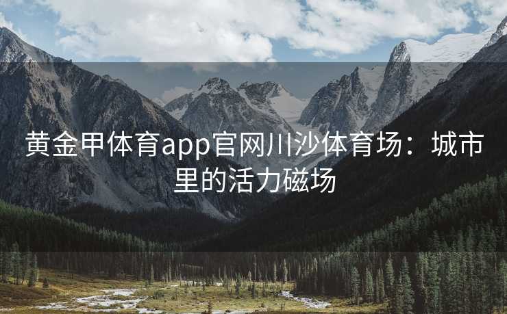 黄金甲体育app官网川沙体育场：城市里的活力磁场