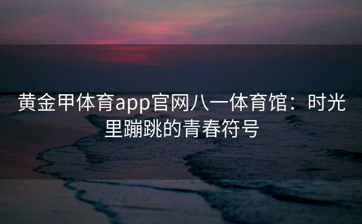 黄金甲体育app官网八一体育馆：时光里蹦跳的青春符号