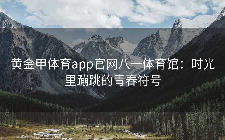 黄金甲体育app官网八一体育馆：时光里蹦跳的青春符号