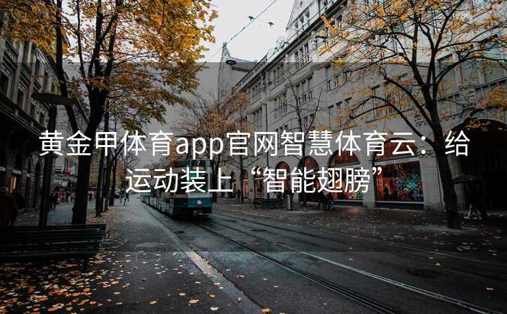 黄金甲体育app官网智慧体育云：给运动装上“智能翅膀”