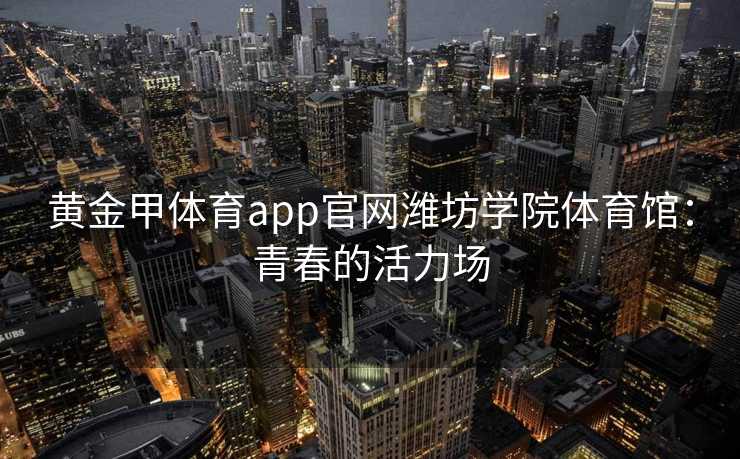黄金甲体育app官网潍坊学院体育馆：青春的活力场