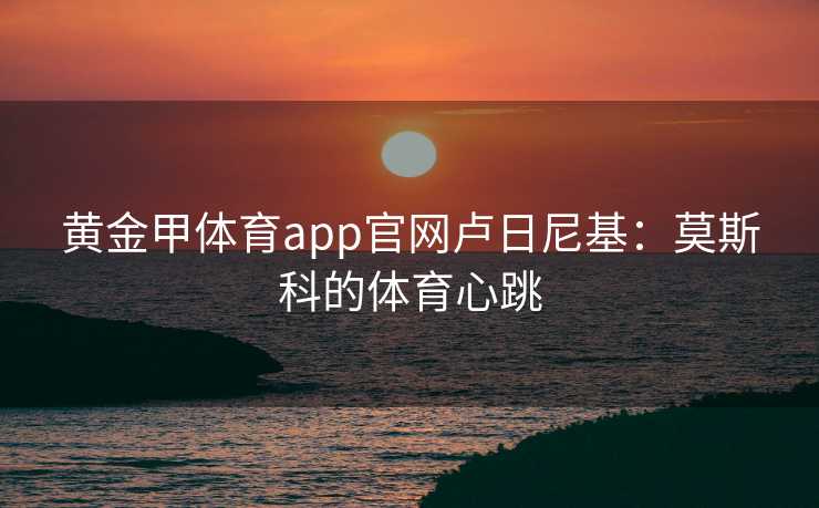 黄金甲体育app官网卢日尼基：莫斯科的体育心跳