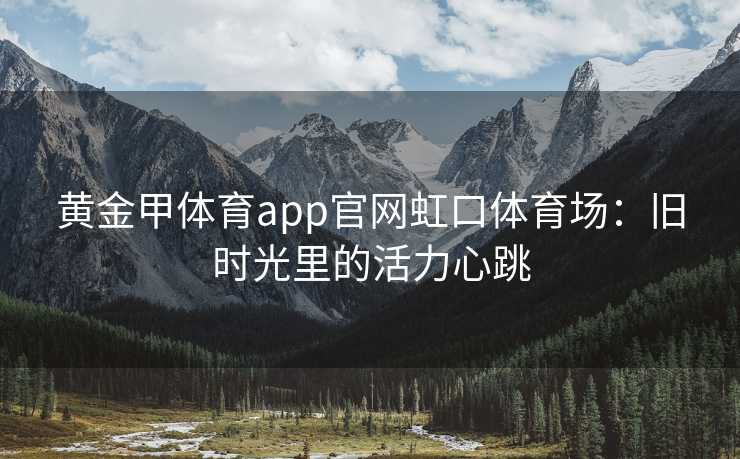 黄金甲体育app官网虹口体育场：旧时光里的活力心跳